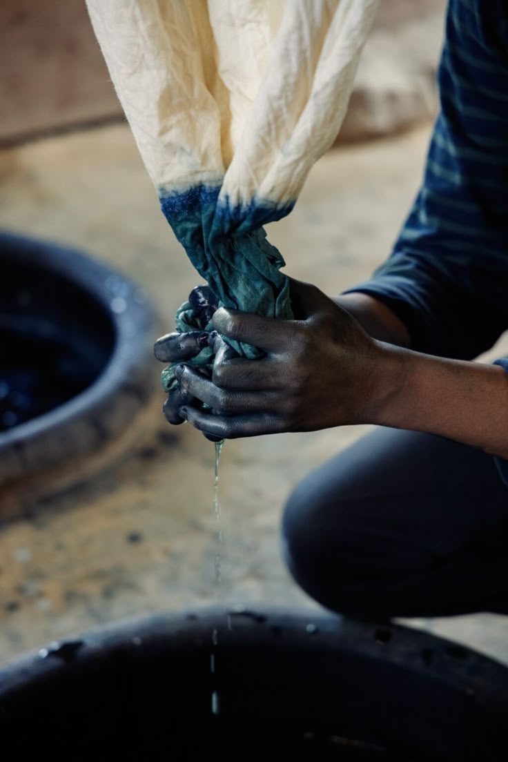 Colorful textiles made with natural dyes